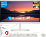 Newest All-In-One Desktop PC, with Microsoft Office Lifetime License, 21.5" FHD Display, 16 GB RAM, 512 GB SSD, Intel Celeron J4025, Webcam, Wi-Fi 6, Bluetooth, HDMI, Windows 11 Pro