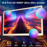 Laptop Screen Extender, 15.6'' Laptop Monitor Extender with 86% NTSC FHD 1080P Display, Detachable Triple Portable Monitor Compatible with Windows/Mac/Dex/Chrome, Also Works with Desktop/Mini PC - Image 2