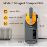 Slushie Machine, No Ice Needed, 68 Oz  Slushy Machine for Home with Self-Cleaning Function, Professional Frozen Drink Maker, 5 Preset Programs, Frozen Margaritas, Frappés, Milkshake, and More - Image 5