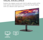 22B2HM2 22" Full HD (1920 X 1080) 100Hz LED Monitor, Adaptive Sync, VGA X1, HDMI X1, Flicker-Free, Low Blue Light, HDR Ready, VESA, Tilt Adjust, Earphone Out, Eco-Friendly - Image 5
