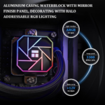 Aqua Elite 120 V3 Aio CPU Cooler, 120 Liquid Cooling Row, ARGB PWM Cooler Fans, for Intel LGA1150/1151/1155/1156/1200/2011/1700,AMD:AM4/AM5, PC Cooler Aio - Image 4