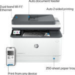 Laserjet Pro MFP 3101Fdw Wireless Black & White All-In-One Laser Printer, Scanner, Copier, Fax, Best-For-Office (3G628F) - Image 4