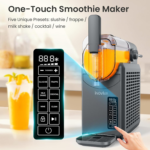 Slushie Machine, No Ice Needed, 68 Oz  Slushy Machine for Home with Self-Cleaning Function, Professional Frozen Drink Maker, 5 Preset Programs, Frozen Margaritas, Frappés, Milkshake, and More - Image 3