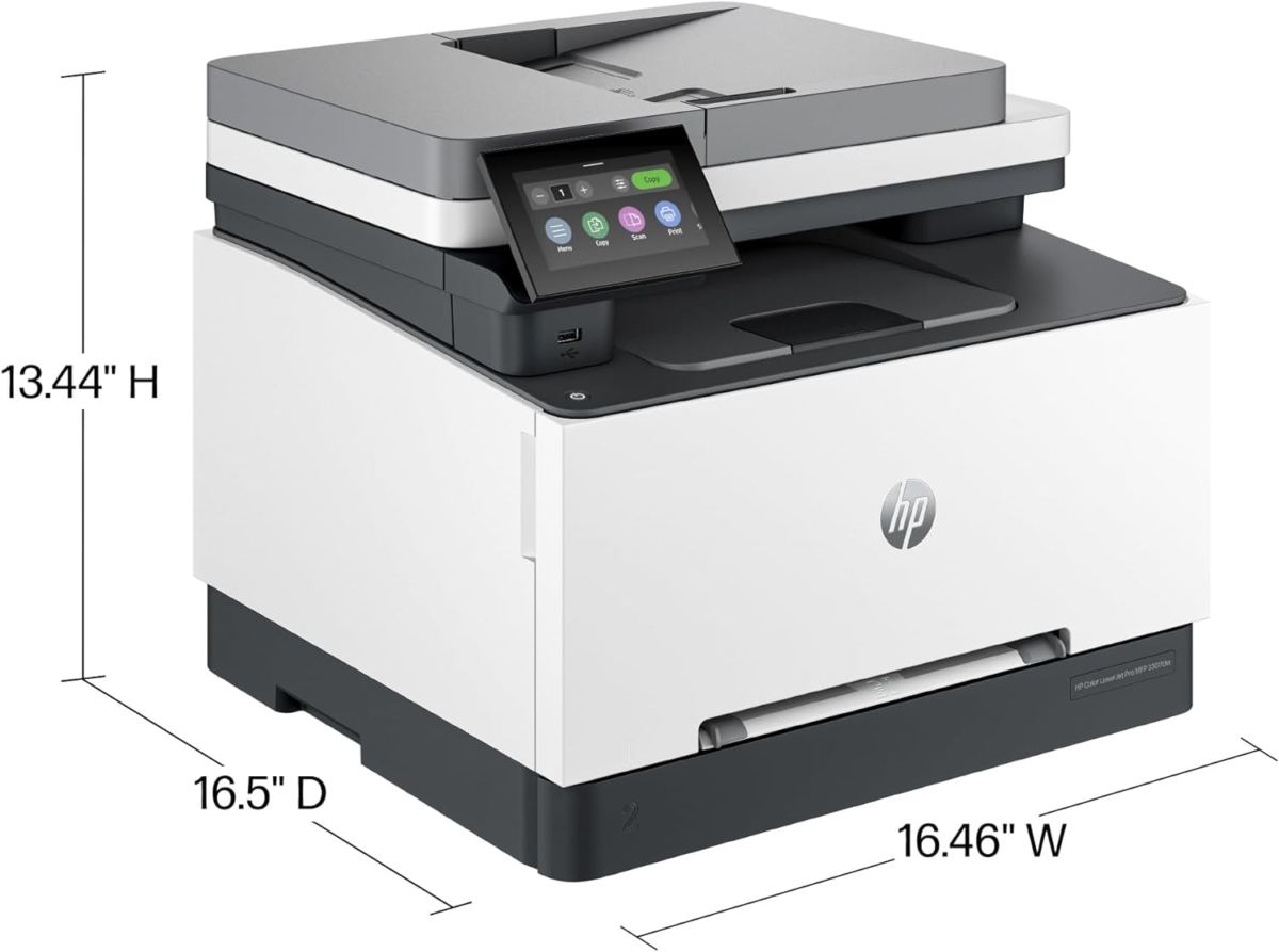 Color Laserjet Pro MFP 3301Fdw Wireless All-In-One Color Laser Printer, Office Printer, Scanner, Copier, Fax, ADF, Duplex, Best-For-Office (499Q5F) - Image 3