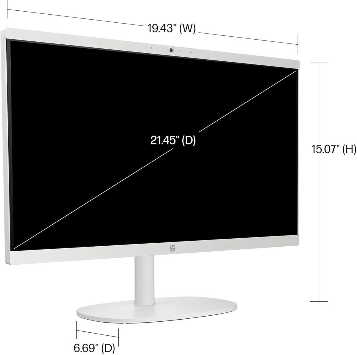 All-In-One Desktop Computer - with Office 2024 Lifetime & 8 in 1 CD/DVD Drive, 21.5" FHD Display, HD Webcam, Wifi 6, Intel Celeron J4025, Win 11 Pro & Computer Accessories (16 GB RAM | 512 GB SSD) - Image 4