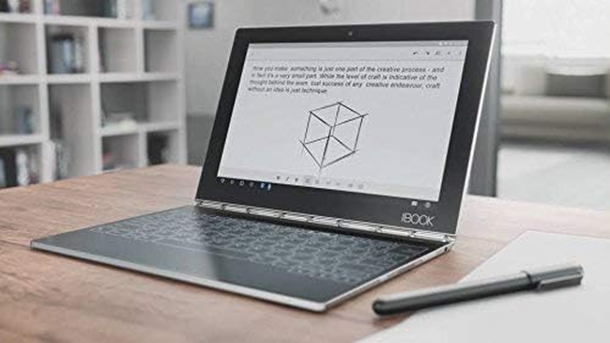 2017  Yoga Book 10.1" FHD Touch IPS 2-In-1 Convertible Tablet PC, Intel Atom X5-Z8550 1.44Ghz, 4GB RAM, 64GB SSD, Bluetooth, HD Graphics, Android 6.0.1 Marshmallow OS- Gunmetal Grey - Image 1