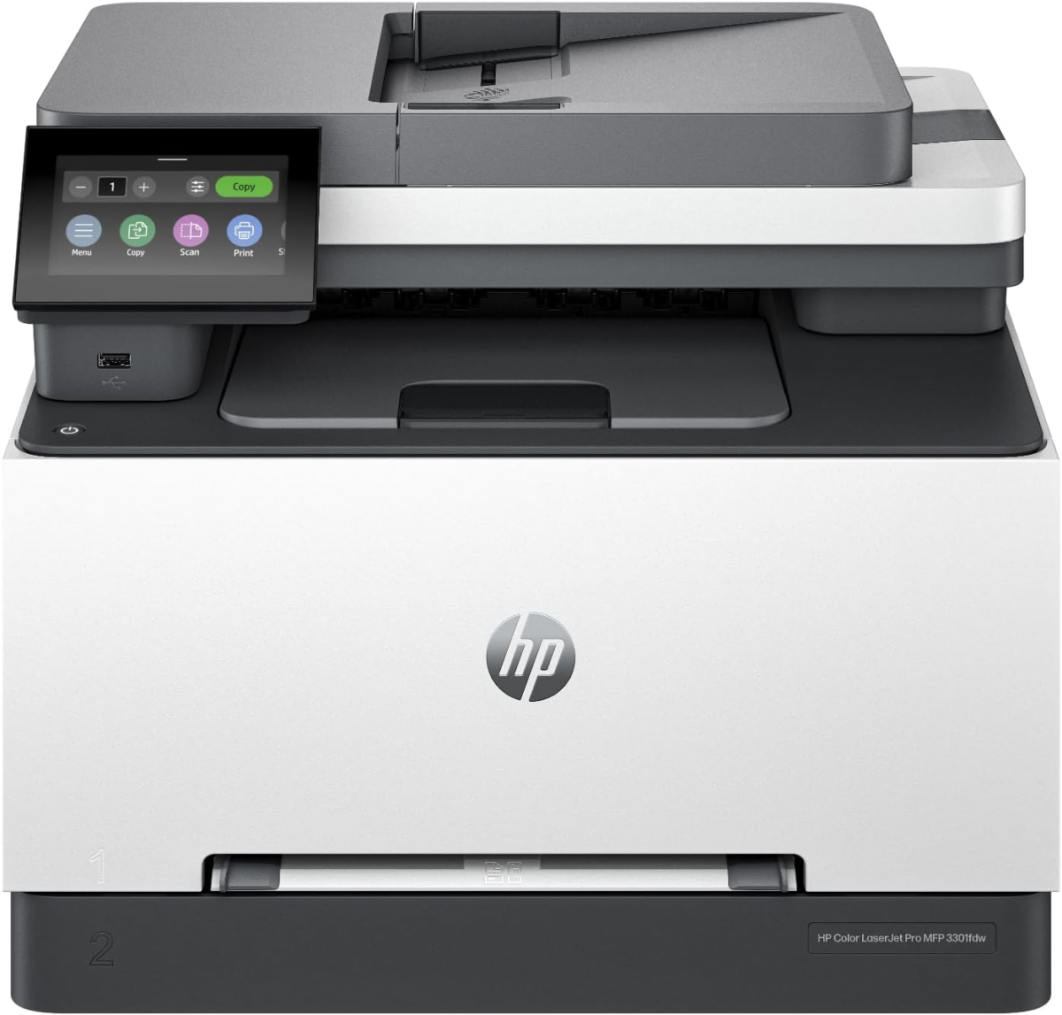 Color Laserjet Pro MFP 3301Fdw Wireless All-In-One Color Laser Printer, Office Printer, Scanner, Copier, Fax, ADF, Duplex, Best-For-Office (499Q5F) - Image 1