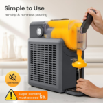 Slushie Machine, No Ice Needed, 68 Oz  Slushy Machine for Home with Self-Cleaning Function, Professional Frozen Drink Maker, 5 Preset Programs, Frozen Margaritas, Frappés, Milkshake, and More - Image 4