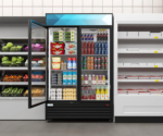 - MDR-2GD-35C 45" Commercial Glass 2 Door Display Refrigerator Merchandiser - Upright Beverage Cooler with LED Lighting - 35 Cu. Ft, Black - Image 6