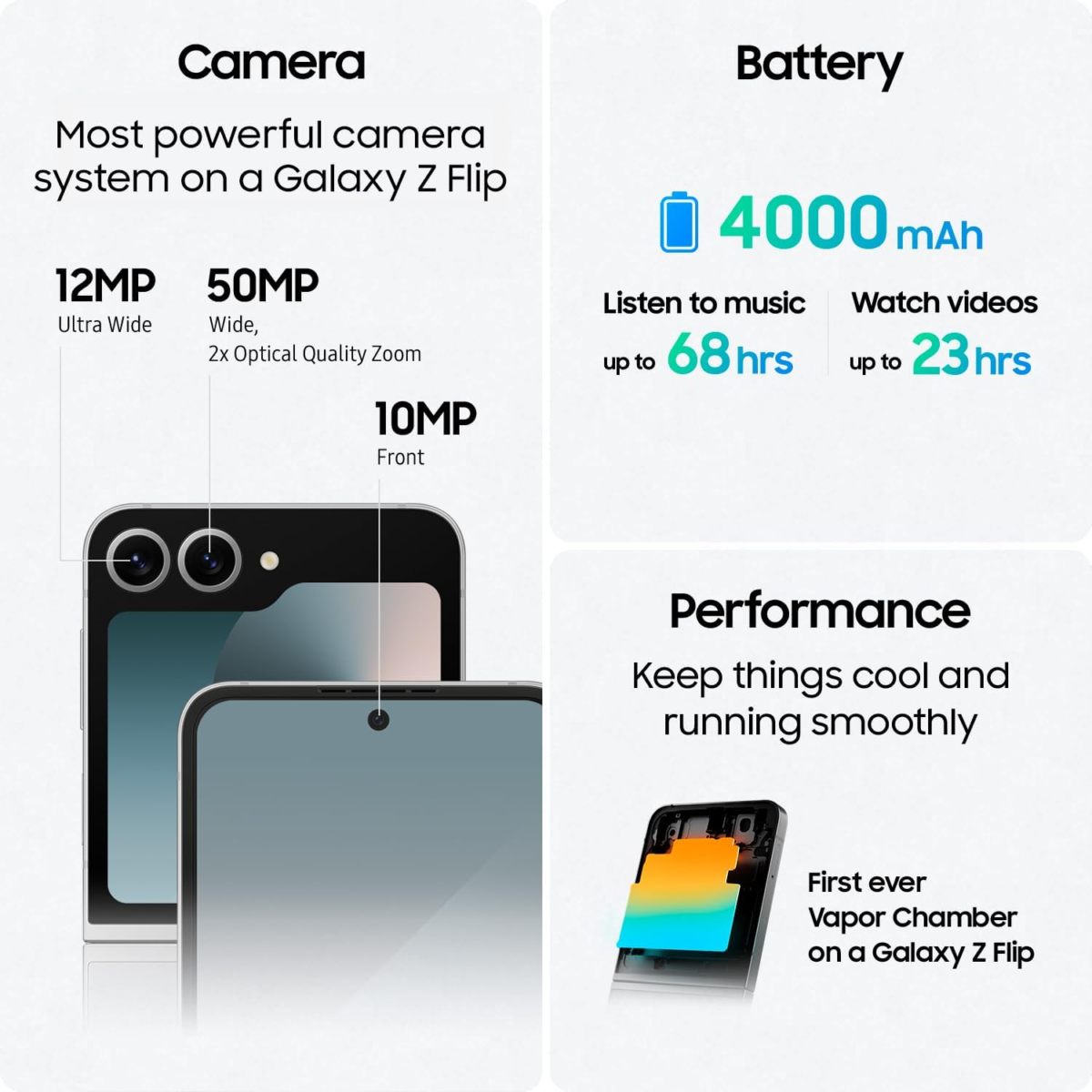 Galaxy Z Flip 6 AI Cell Phone, 256GB Unlocked Android Smartphone, Flexcam, Photo Assist, Camcorder Mode, Live Interpreter, Foldable Design, 2024, US 1 Yr Manufacturer Warranty, Yellow - Image 6